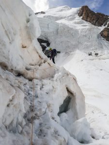 Klettern Arrete de Lachenal Chamonix