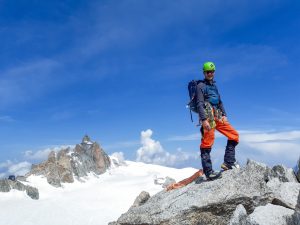 Klettern Arrete de Lachenal Chamonix