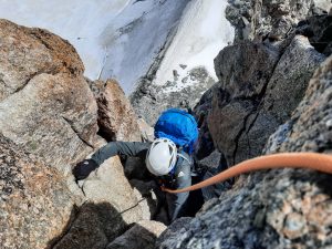 Klettern Arrete de Lachenal Chamonix