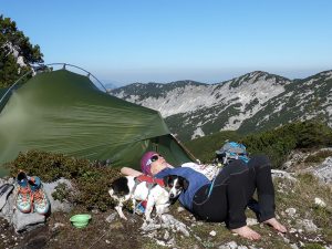 Leichtzelt Übernachtung Höllengebirge