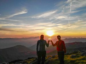 Bergtour Gamsfeld Dachstein Sekt