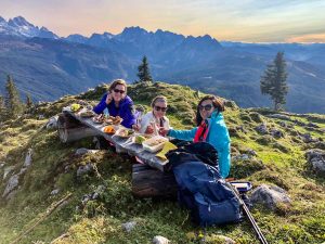 Bergtour Rußbach Dachstein Sekt