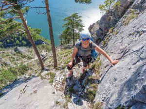 Traunstein Südwest Wand Klettern G'Störte Touren